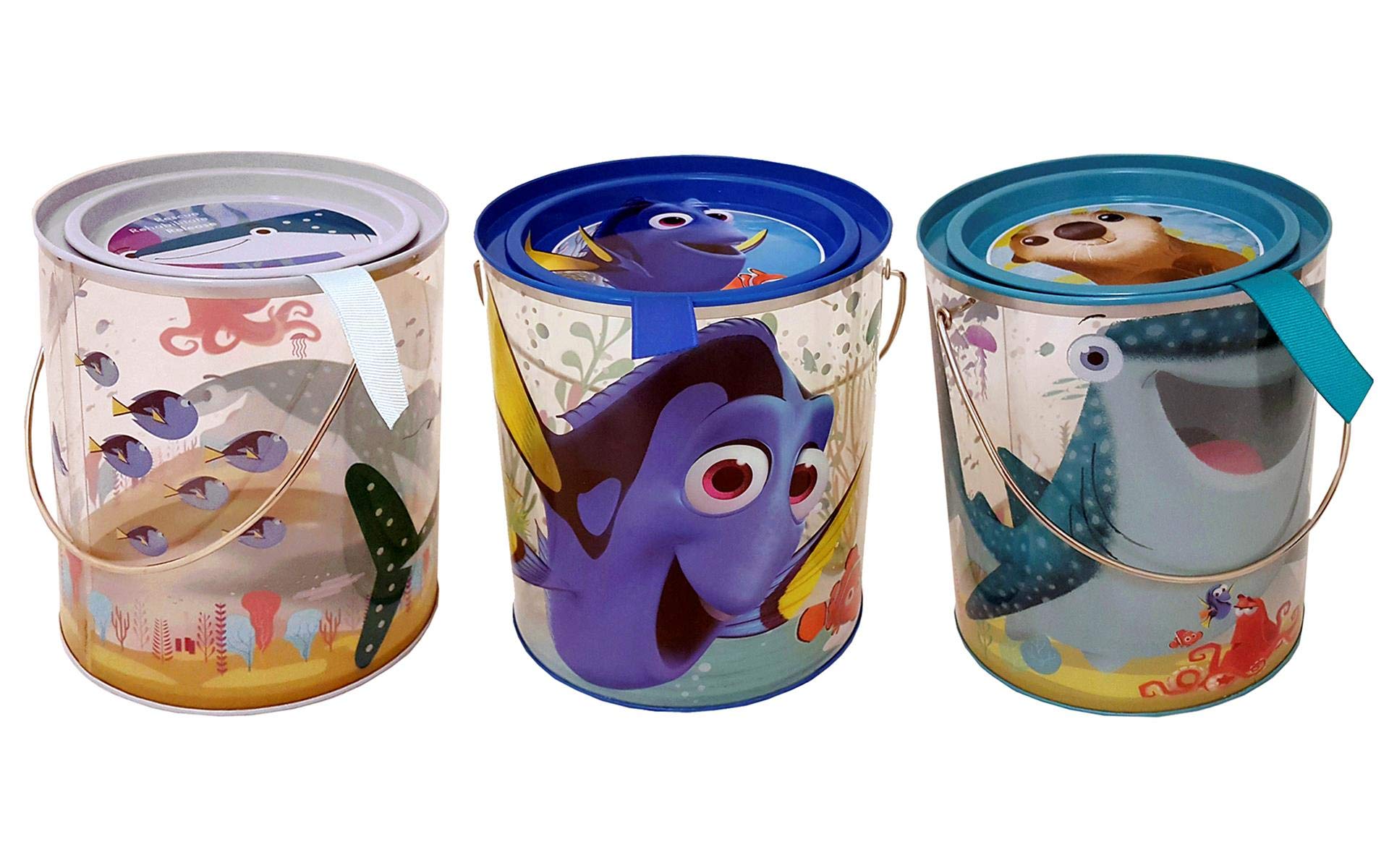 Tin Box Company Finding Dory Clear Storage Paint Can (Set of Three)