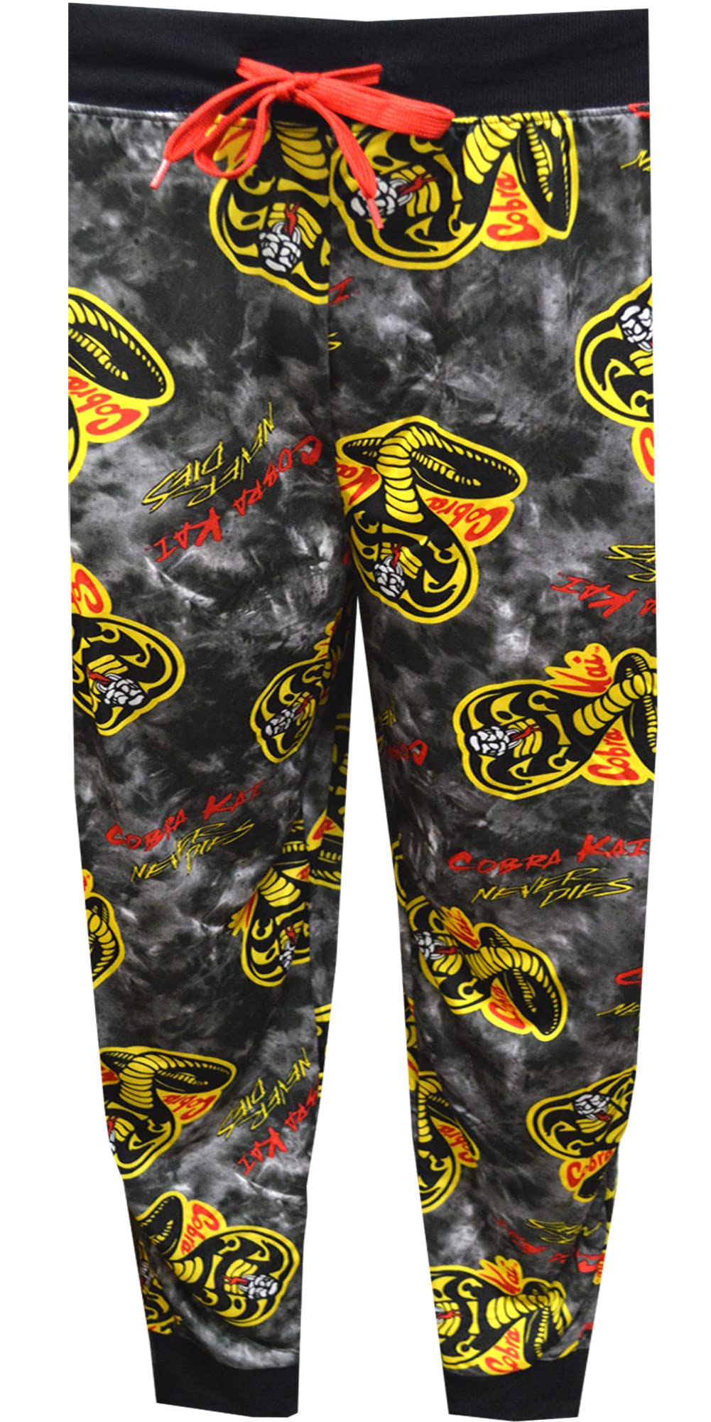 Briefly Stated Mens Cobra Kai Logo Performance Fabric Jogger Loungepants (2X)