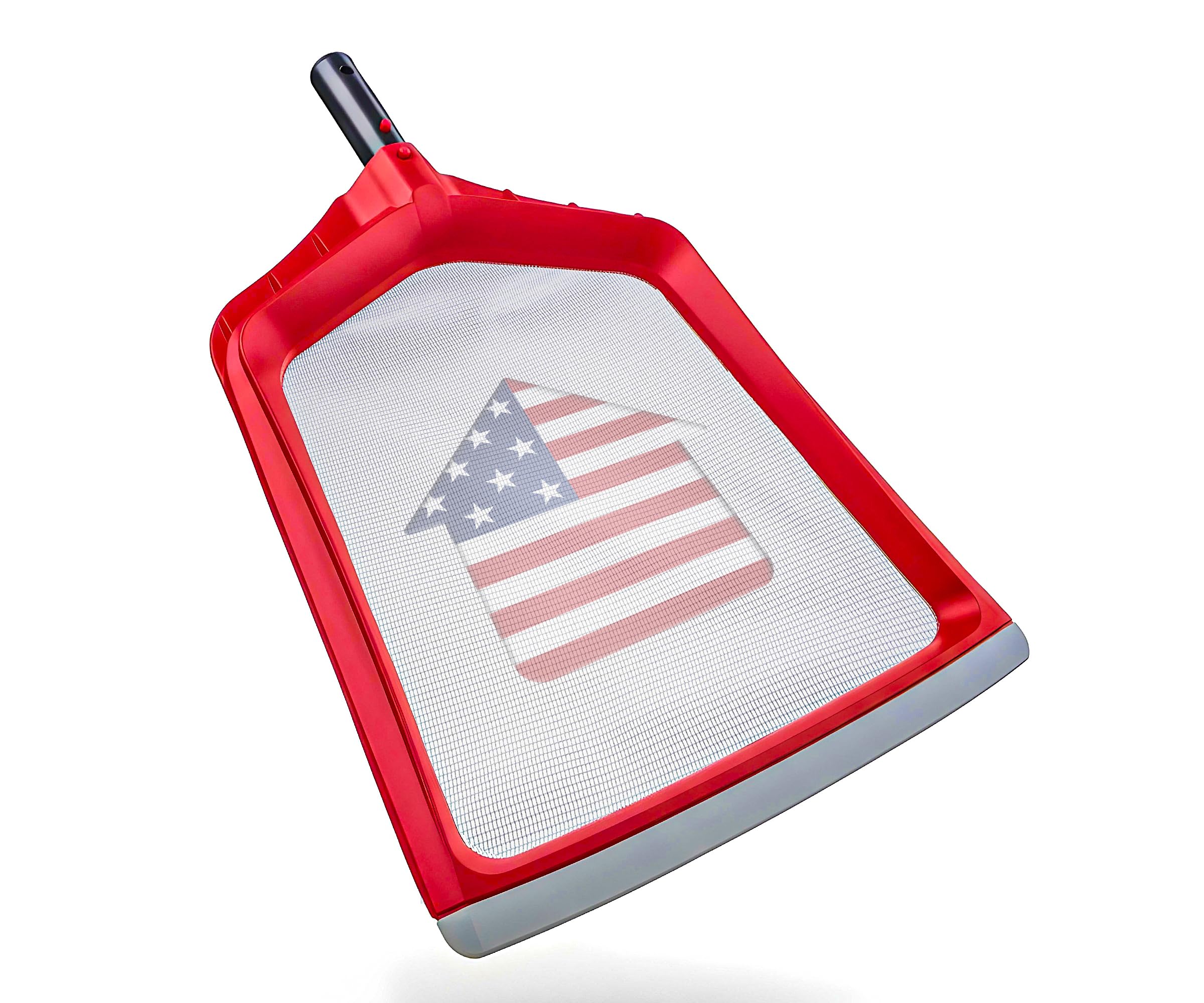 Pool Leaf Skimmer Net Head // Flat Pool Skimmer Net, Rubber Edge - 15 Feet