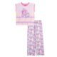 Wewearcute Girls' 2-Piece Loose-fit Pajama Set, Soft & Cute for Kids, JUST CHILL, 4