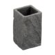 Maison Sucasa Tumbler for Bathroom, Countertop, Bathroom Accessory, Makeup Brush Holder, Pen Cup, Modern, Stone Design, Resin, Gray